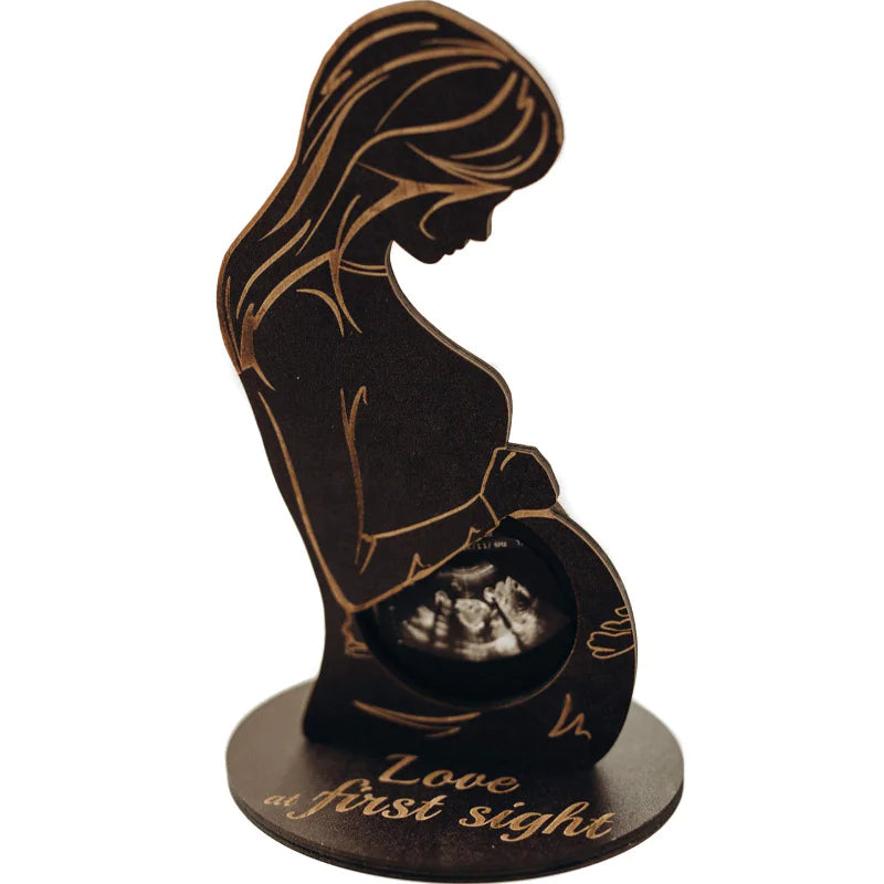 Wooden Memories Ultrasound Photo Standee