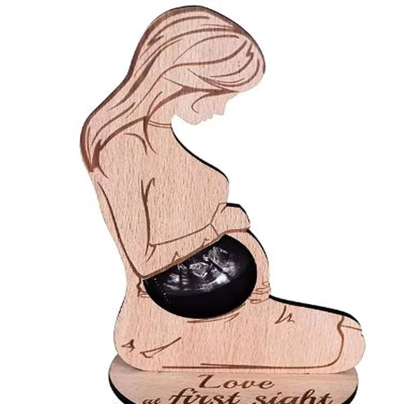 Wooden Memories Ultrasound Photo Standee