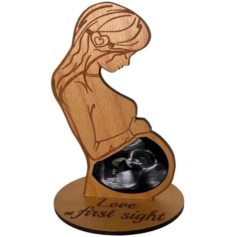 Wooden Memories Ultrasound Photo Standee