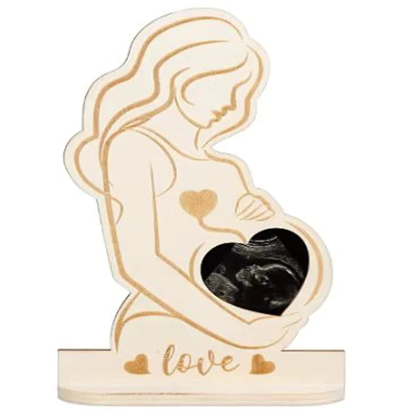 Wooden Memories Ultrasound Photo Standee