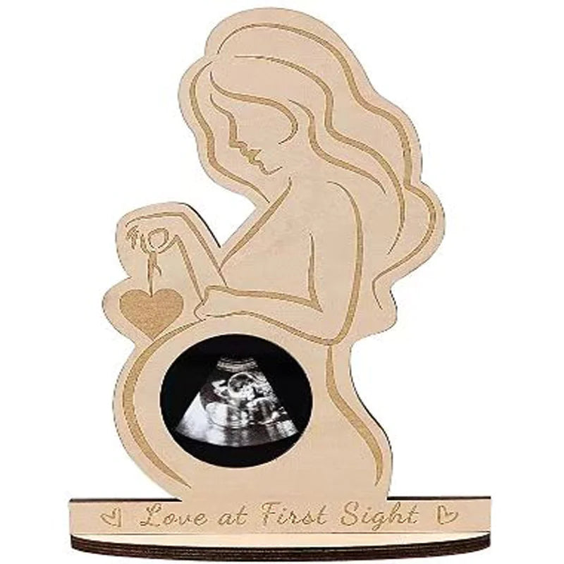 Wooden Memories Ultrasound Photo Standee